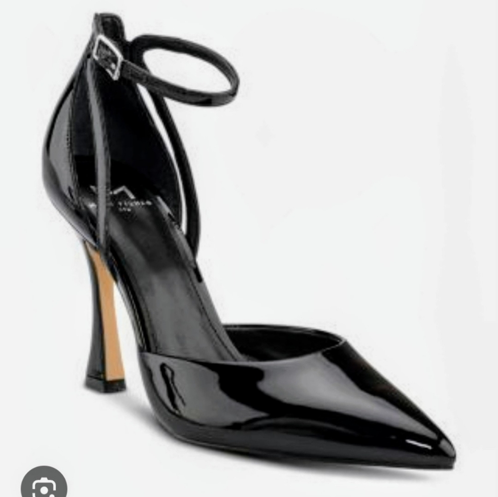 Marc Fisher Lynnie Black Patent Leather Stiletto Heels